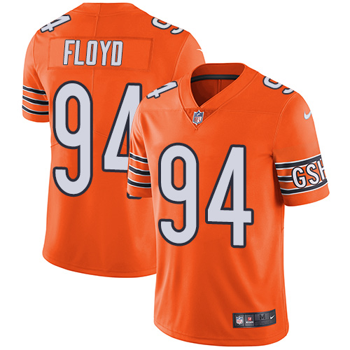 Nike Bears #94 Leonard Floyd Orange Men's Stitched NFL Limited Rush Jersey - Click Image to Close